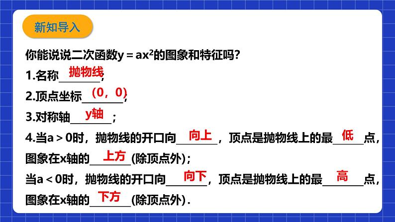 浙教版数学九上1.2.2 《二次函数的图象（2）》课件第5页