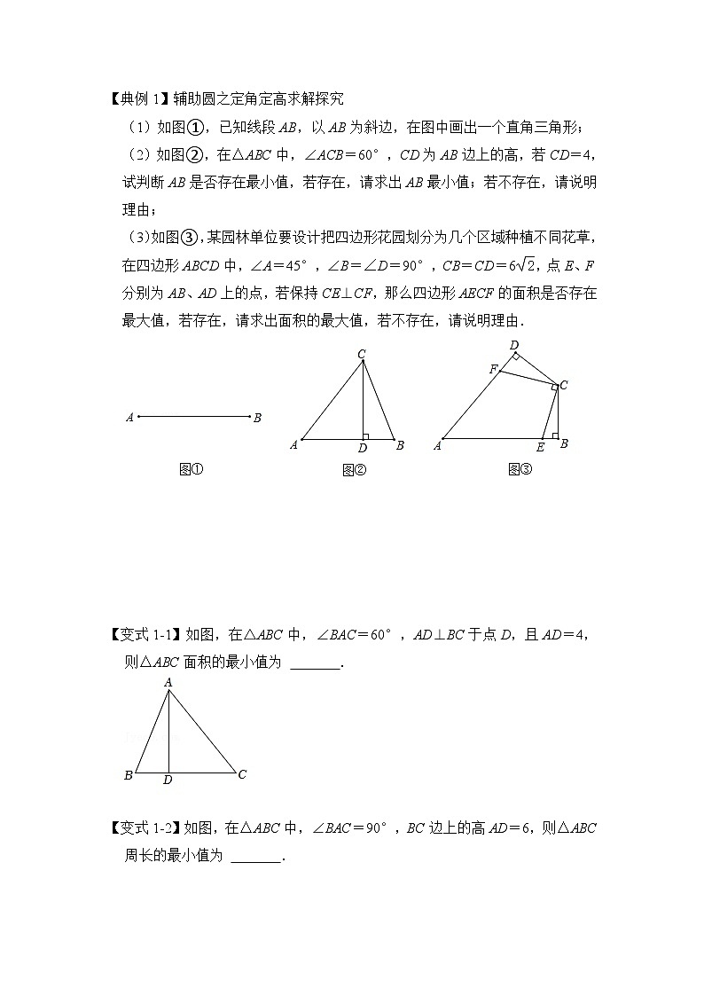 北师大版数学九下期末复习训练专项44 定角定高（原卷版）第2页