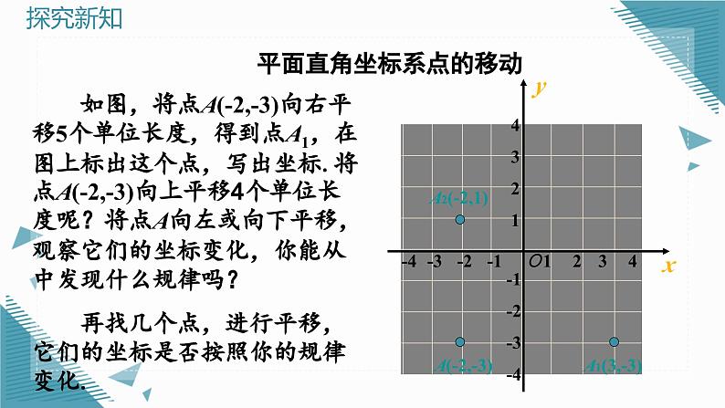 人教版初中数学七年级下册9.2.2  用坐标表示平移课件第4页