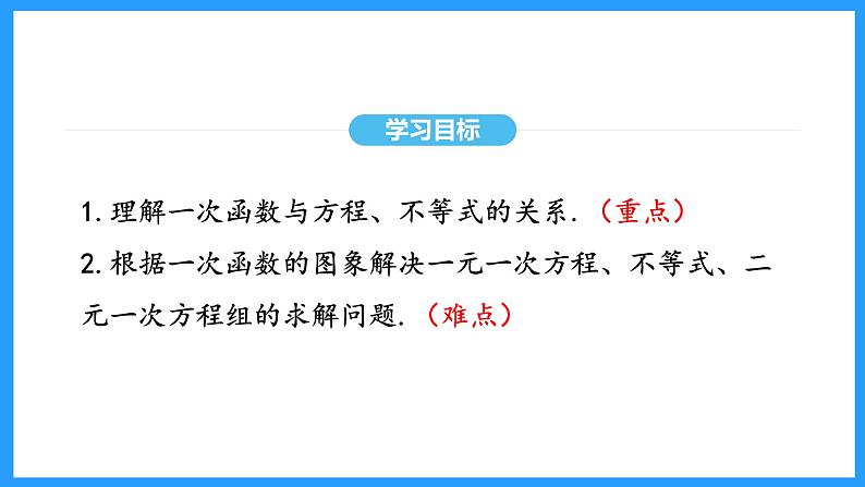 19.2.3一次函数与方程、不等式（课件）2024—2025学年人教版数学八年级下册第3页