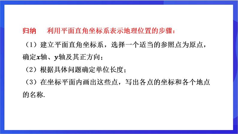 湘教版数学八年级下册 3.1.2《利用平面直角坐标系和方位描述物体间的位置》课件第7页