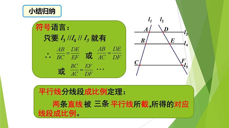 沪教版数学九上同步教学课件24.3 三角形一边的平行线（第4课时）第7页