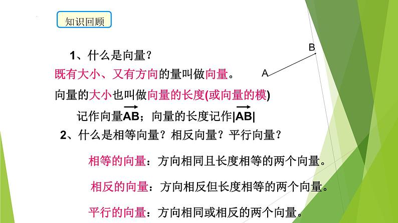 沪教版数学九上同步教学课件24.6实数与向量相乘（第1课时）第2页