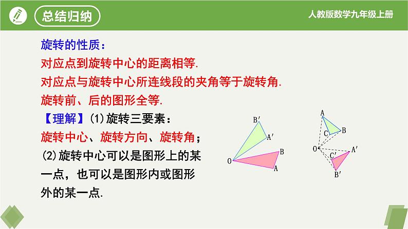 人教版数学九年级上册同步课件23.1图形的旋转第8页