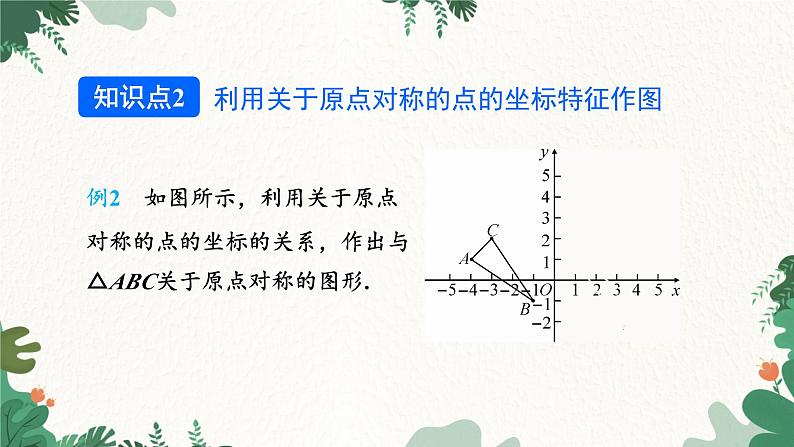 人教版数学九年级上册 23.2.3  关于原点对称的点的坐标课件第8页