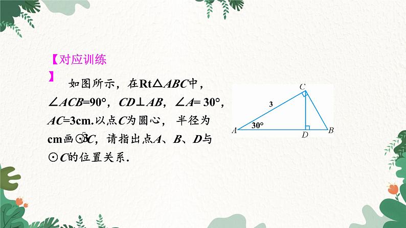 人教版数学九年级上册 24.2.1 点和圆的位置关系课件第7页