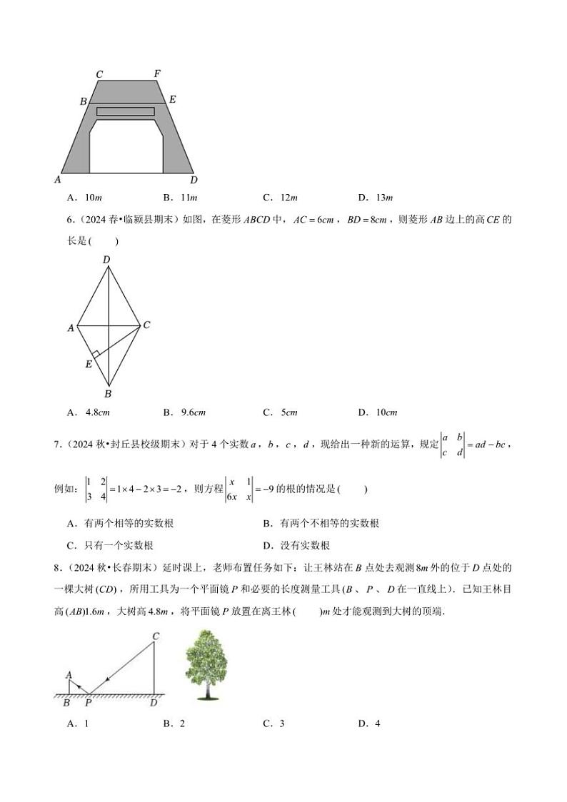 2024～2025学年九年级上册(北师大)数学期末测试卷(含解析)第2页