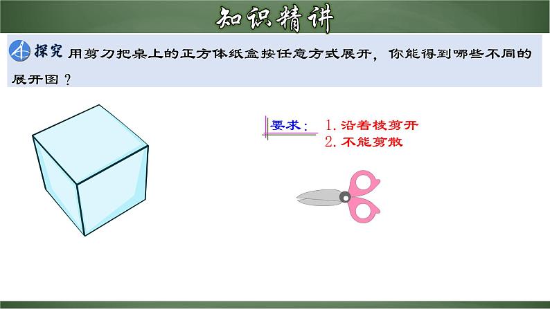 人教版数学七年级上册同步分层练习课件4.1.3 立体图形的展开图（含答案）第6页