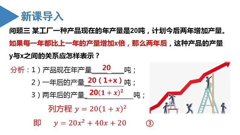 人教版数学九年级上册同步教学课件22.1.1 二次函数第6页