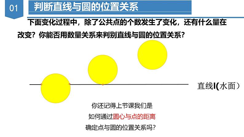 人教版数学九年级上册同步教学课件24.2.2 直线与圆的位置关系（第一课时）第8页