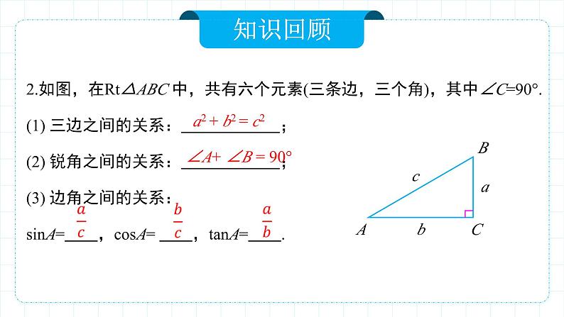 人教版九年级下册数学     28.2.1 解直角三角形   课件第4页