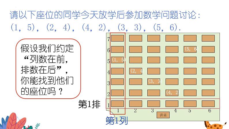 2024年北师大版数学八上同步课件第1课时 确定位置第7页