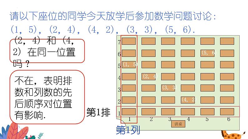 2024年北师大版数学八上同步课件第1课时 确定位置第8页