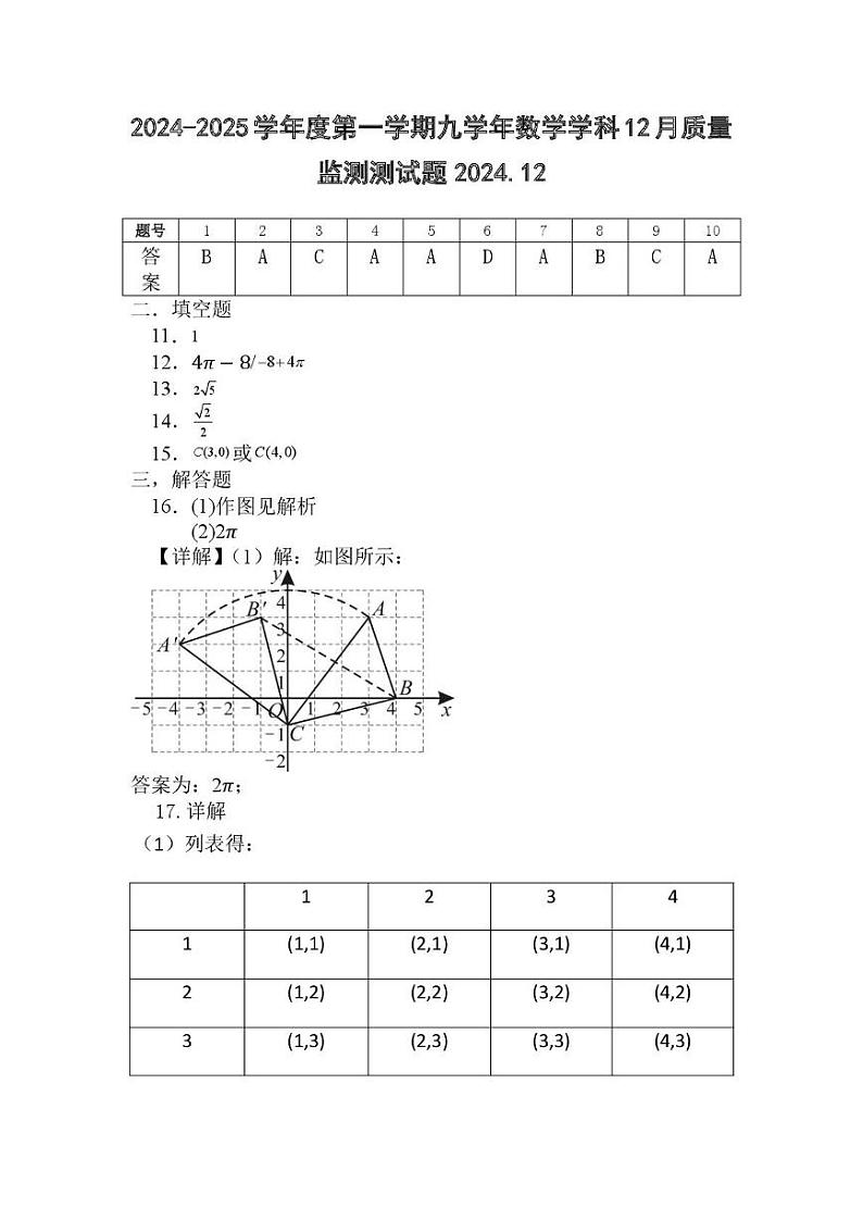 1_答案2024-2025学年度第一学期九学年数学学科12月质量监测测试题2024.12(1)(1)第1页