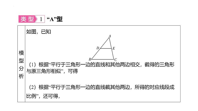 2025年中考数学一轮复习考点过关课件：微专题（七） 四大常考相似模型第2页