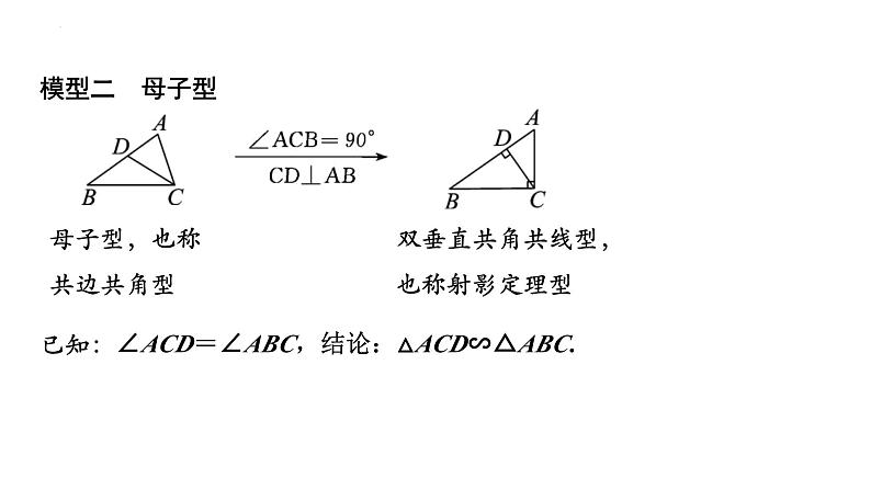 2025年九年级中考数学二轮复习热点专题突破课件：专题7相似模型第4页