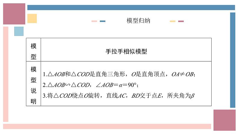 中考数学考点针对训练历年真题手拉手模型课件第7页