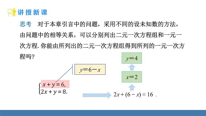 人教版（2024）七年级数学下册课件 10.2.1 代入消元法 第1课时第6页