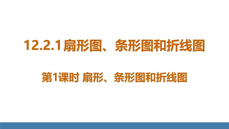 人教版（2024）七年级数学下册课件 12.2.1 扇形图、条形图和折线图 第1课时第1页