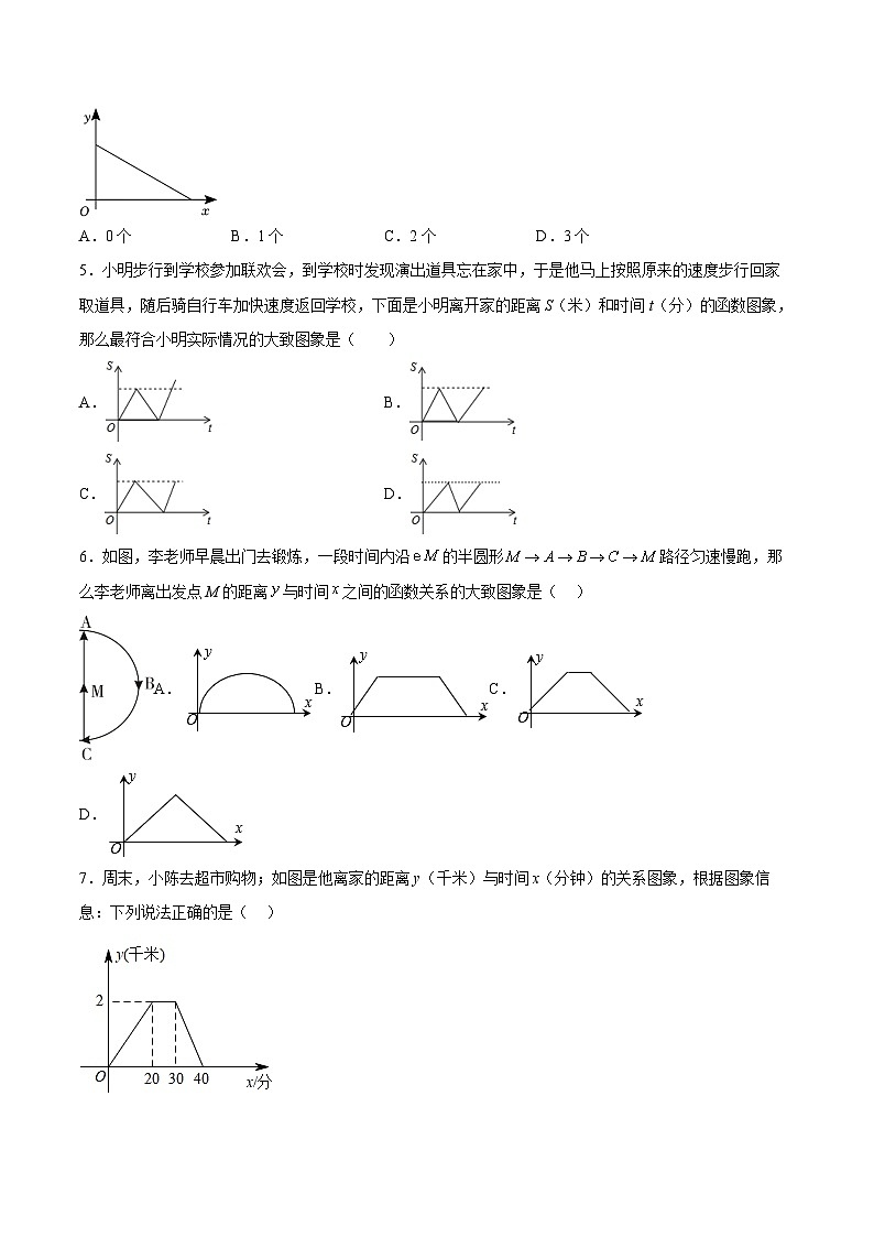 19.1.3 函数的图象（分层作业）【原卷版】第2页