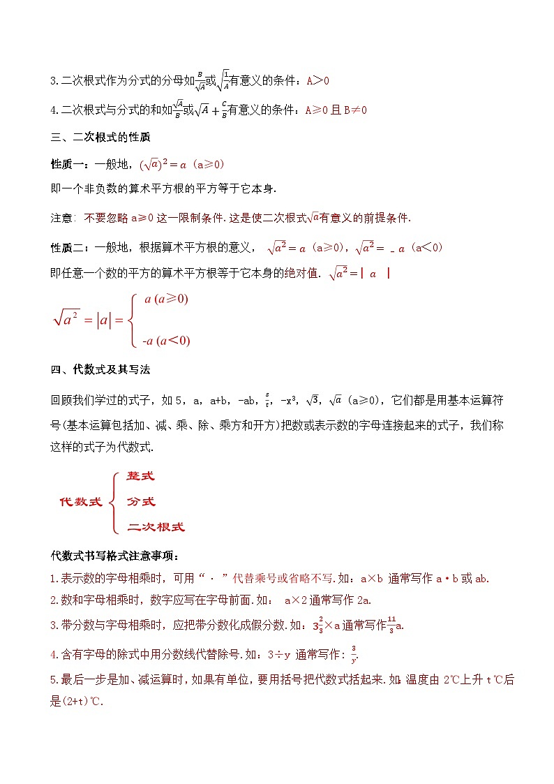 第十六章 二次根式（知识清单）【解析版】第2页