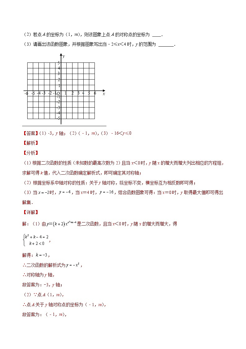 人教版数学九上重难点复习专题06 二次函数y=ax²与y=a(x-h)²+k的图象与性质(解析版)第2页