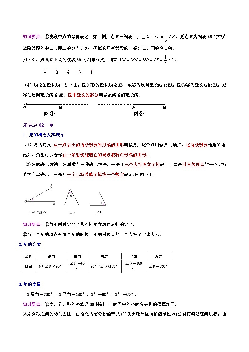苏科版数学七年级上册期末复习专题6.4 平面图形的认识（一）（章节复习+考点讲练）教师版第3页