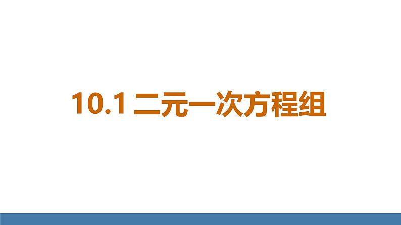 人教版（2024）七年级数学下册课件 10.1 二元一次方程组第4页