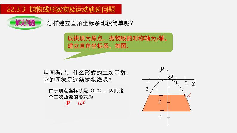 2024年人教版数学九上同步课件22.3.3 抛物线形实物及运动轨迹问题第8页