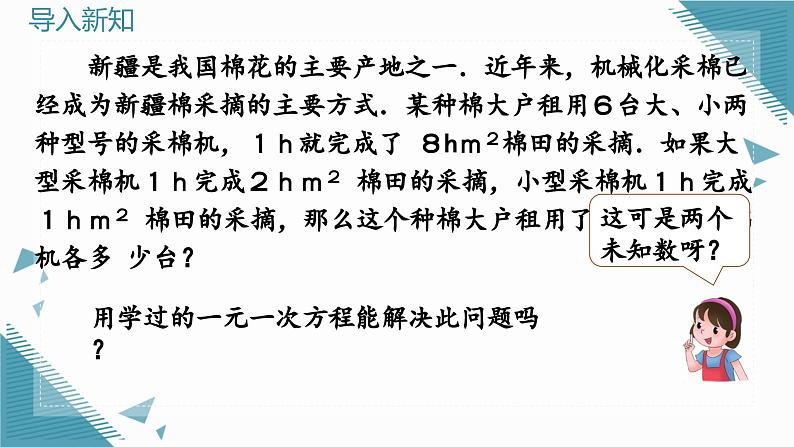 人教版初中数学七年级下学册10.1 二元一次方程组的概念课件第3页