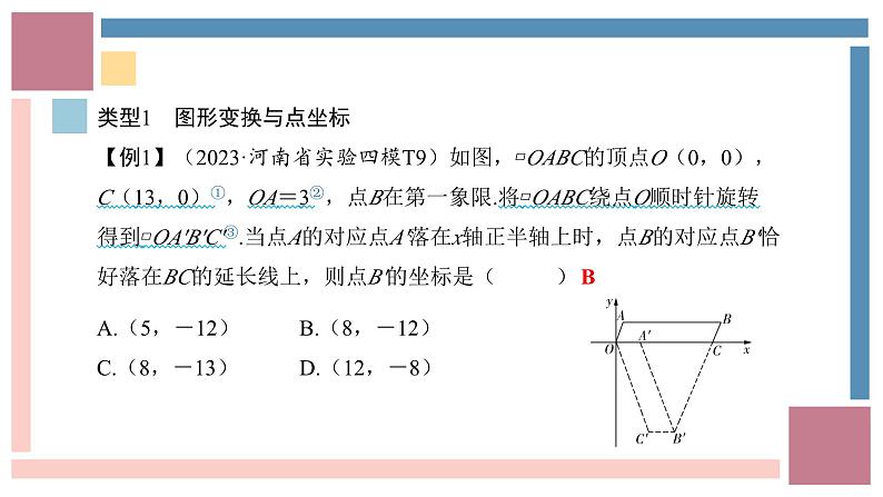 中考数学考点选填题针对训练历年真题图形与点的坐标及圆的相关计算-中考数学第三轮专题复习课件第2页