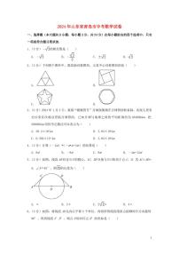 山东省青岛市2024年中考数学水平提升模拟试题（含解析）