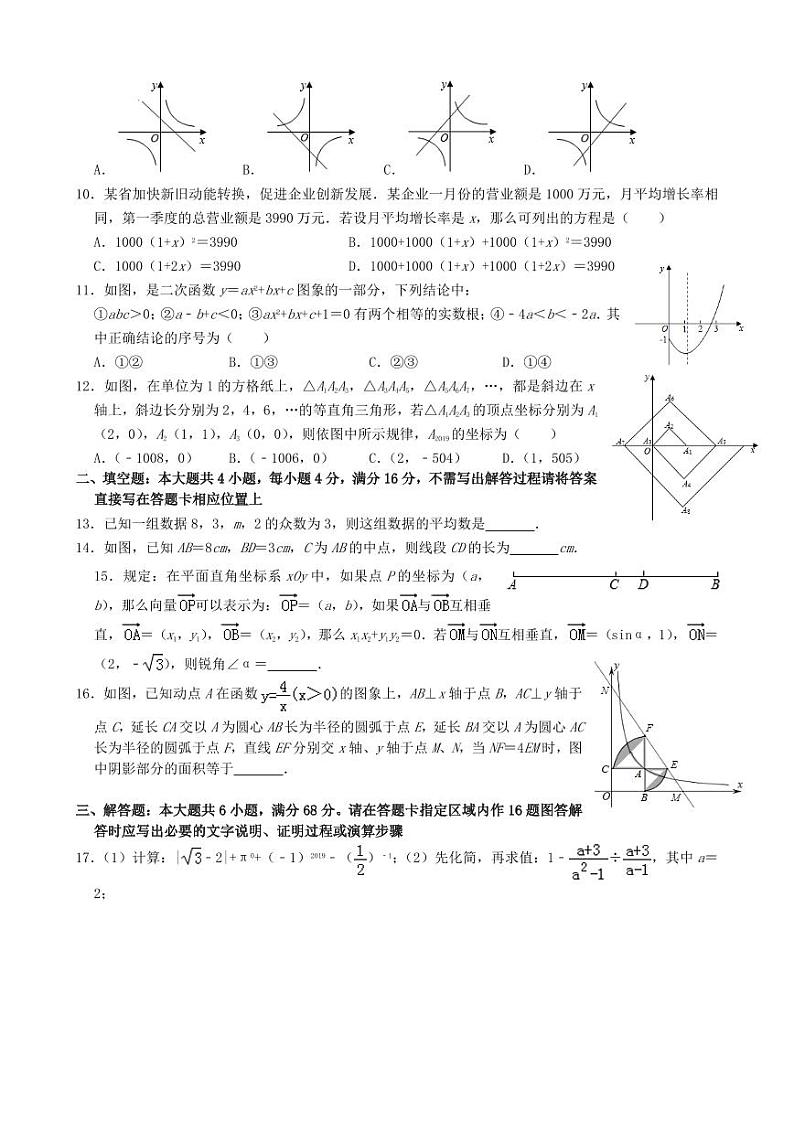 2024年山东省日照市中考数学模拟试题(Word版-含解析)第2页