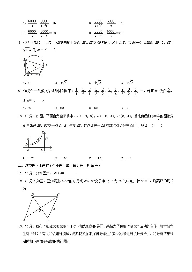 湖北省十堰市2024年中考数学模拟试题（含解析）第2页