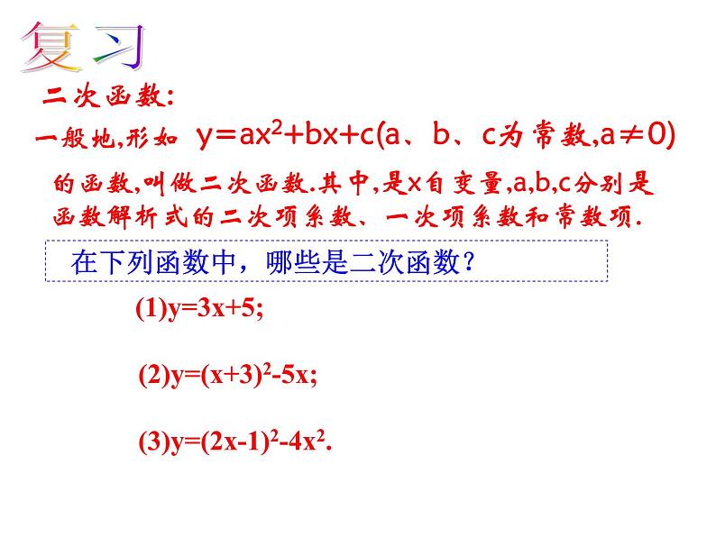 人教版九年级上册数学22.1.2二次函数y=ax2图像和性质 课件第2页