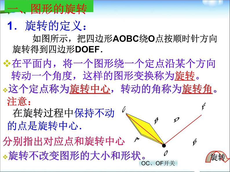 人教版九年级数学第23章《旋转》复习课件第5页