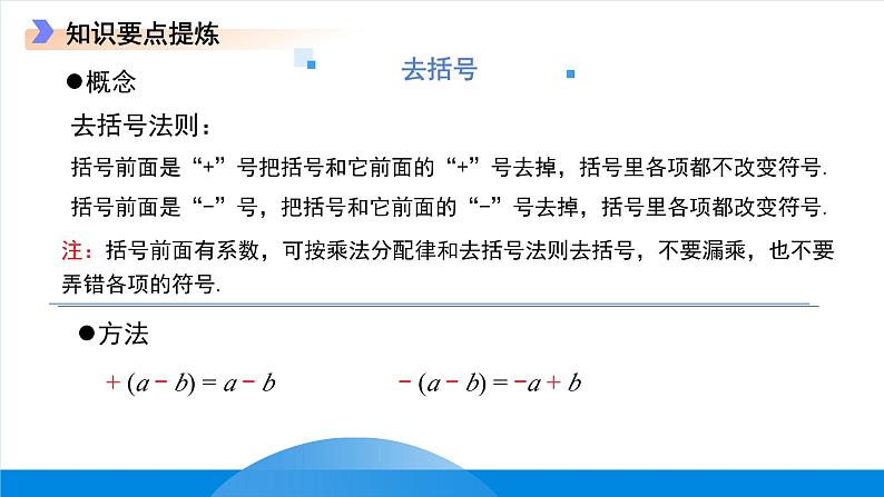 七年级上册数学冀教版（2024）第四章 整式的加减  章综合复习课件第7页