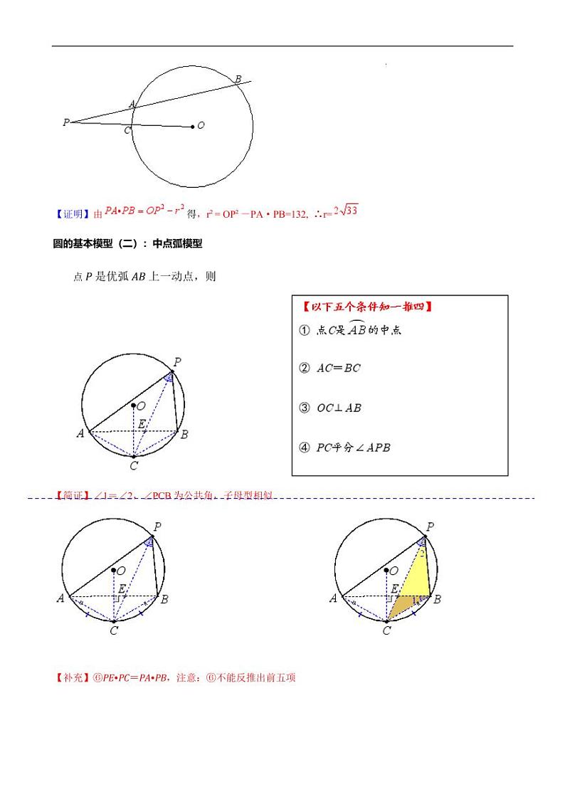 2025届中考复习专题：圆的常考模型汇总（解析版）第3页