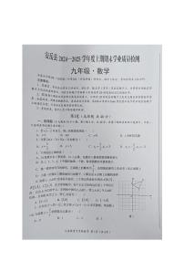 四川省安岳县2024-2025学年九年级上学期期末检测数学试题