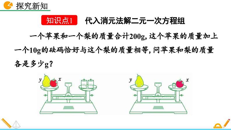 人教版（2024）七年级数学（下）课件 10.2.1 代入消元法第5页