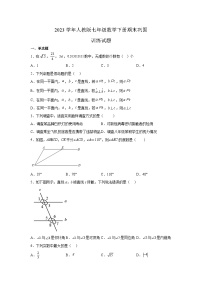 人教版七年级数学下册期末巩固训练试题  (1)