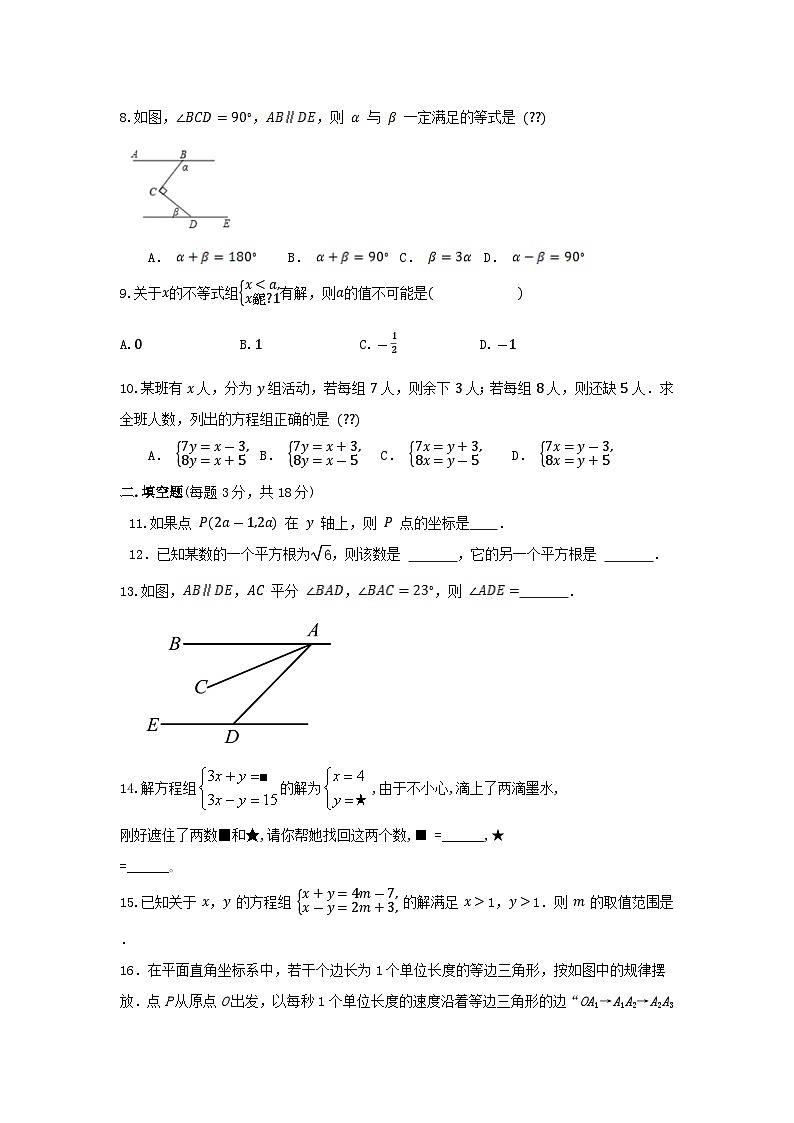 人教版七年级数学下册期末强化训练试题第2页