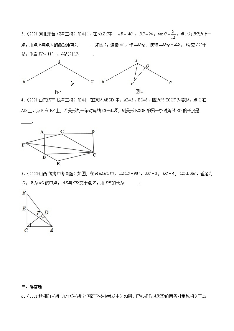 中考数学二轮培优训练第13讲 相似三角形中的“母子(双垂直)”型（原卷版）第2页