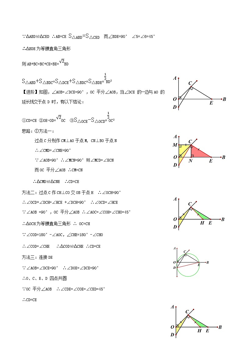 中考数学二轮培优训练专题24 对角互补模型（原卷版）第2页