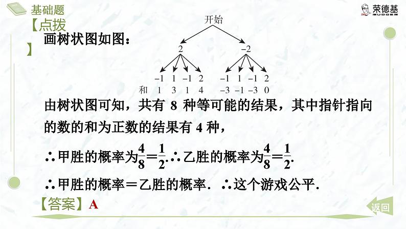 3.1.2 利用概率判断游戏的公平性第6页