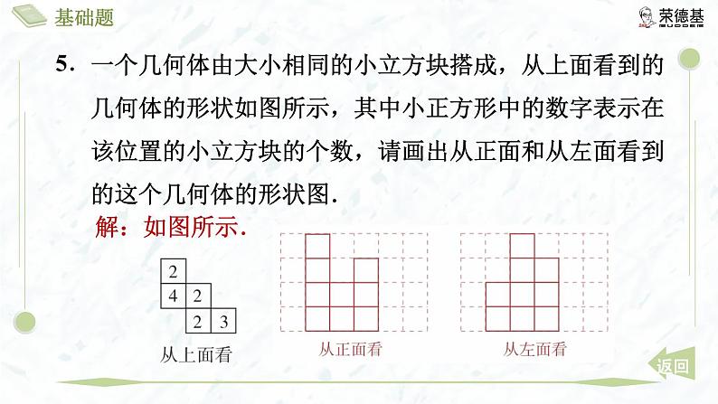 5.2.3 由三视图确定物体的形状第8页