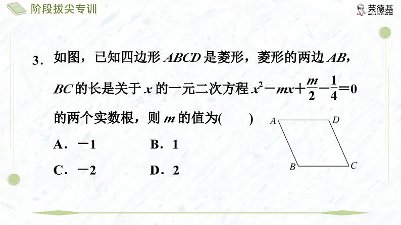 阶段拔尖专训8 一元二次方程的求解与几何图形结合第7页