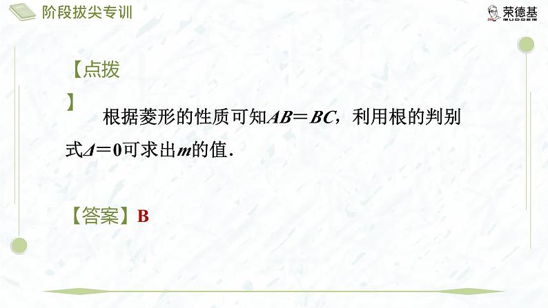 阶段拔尖专训8 一元二次方程的求解与几何图形结合第8页