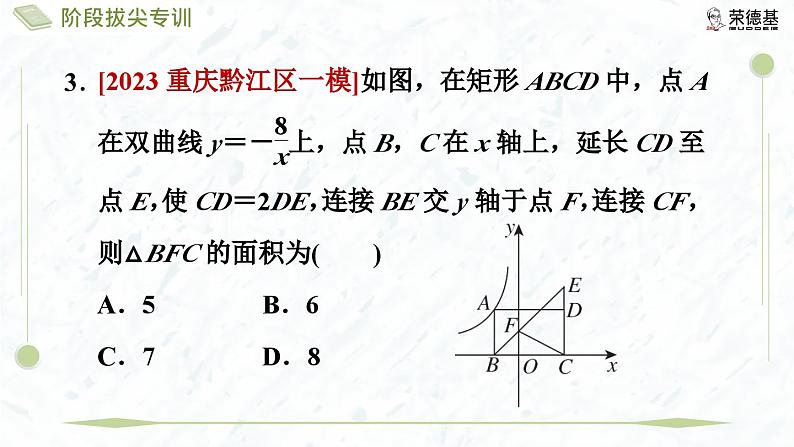 阶段拔尖专训12 反比例函数图象与性质综合第7页