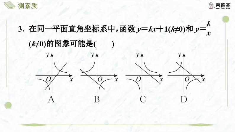 测素质 反比例函数的应用第6页